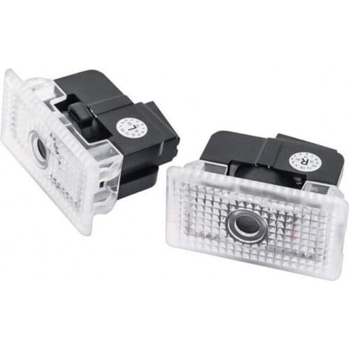 4pcs Car Door Welcome Light logo Projector Laser lamp Ghost Shadow Door light Accessory for Tesla Model S 3 X