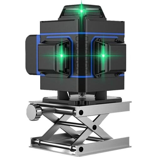 4D 16 Lines Green Laser Level with lithium Battery 16Lines green Laser Beam Line Horizontal Vertical Cross Super Powerful