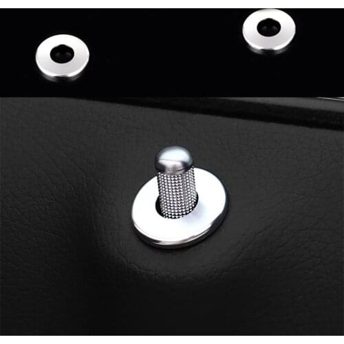 Aluminum Door Lock Pins Pin Cover Trim for Mercedes Benz C Class W205 2015-2017