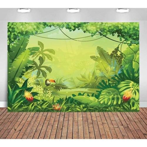 Animation Jungle Photography Backdrops Photo Background Kids Photo Studio Props Backdrops Safari Newborn Photography Props