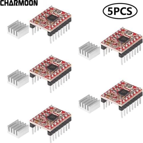 Aokin A4988 StepStick Stepper Motor Driver Module + Heat Sink for 3D Printer RepRap