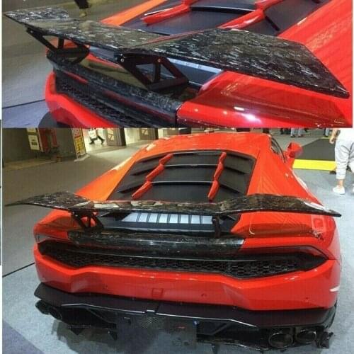Forged Carbon Fiber Rear Spoiler Wing Base for Lamborghini Huracan LP610 LP580