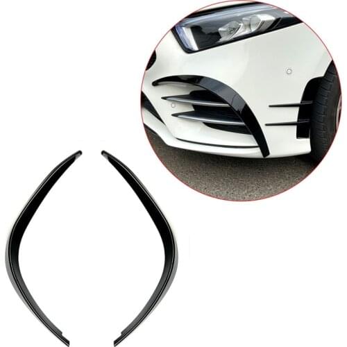Car Front Bumper Spoiler Spoilers Side Wing Decorative Cover for Mercedes Benz a Class W177 A180 A200