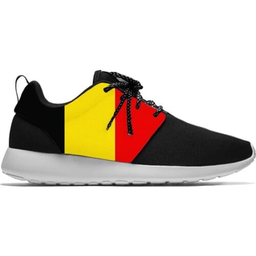 Hot Belgium Belgian Kingdom Flag Patriotic Fashion Sport Running Shoes Casual Breathable Lightweight 3D Print Men Women Sneakers