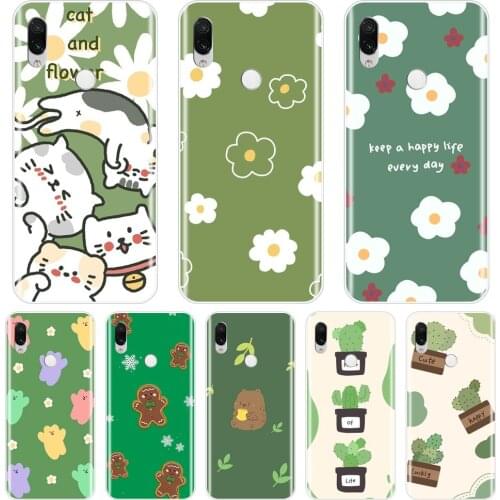Phone Cases For Xiaomi Redmi K20 PRO GO 7 7A Y2 Y3 Flower Daisy For Xiaomi Redmi Note 7 7S PRO Silicone Case Soft Back Cover