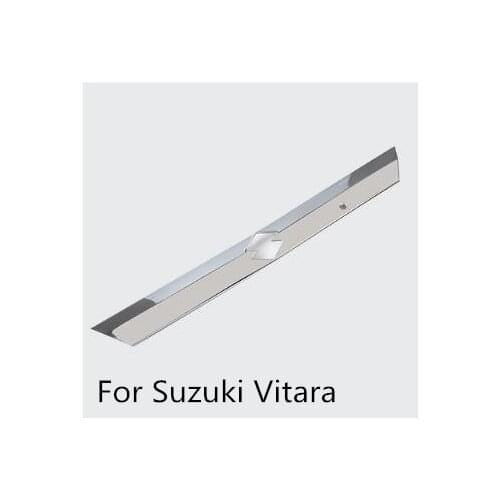 For Suzuki Vitara Escudo 2015 2016 Car External Stainless Rear Trunk Lid Cover Around Logo Tail Gate Trim Car Styling Accessory