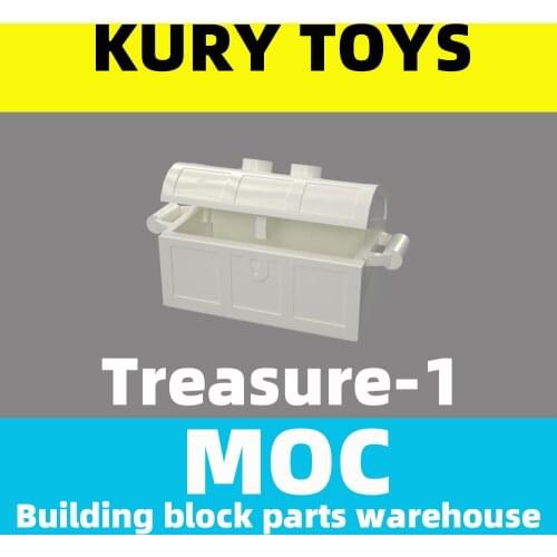 Kury Toys DIY MOC For 4739(change)+4738 Building block parts For Container, Treasure Chest Lid+ Bottom For toy brick