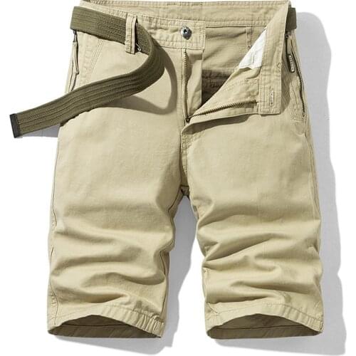 Summer Mens Overalls, Casual Shorts, Loose Straight-leg Cotton Mid-waist Five-point Pants, And Beach Pants