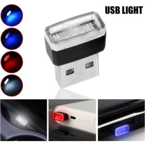 MINI USB Car Interior Lighting Lamp Portable Wireless Atmosphere LED Light For Notebook PC Computer Power Bank Emergency Lights