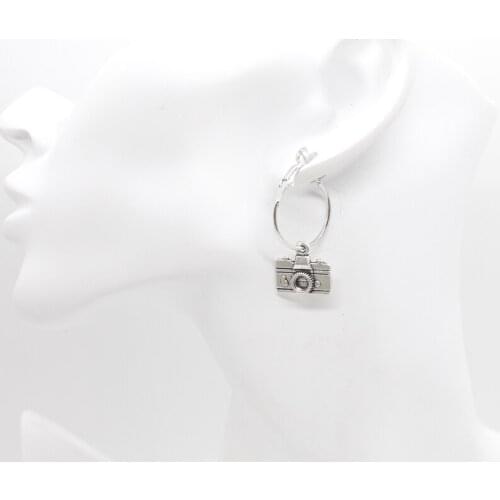 FashionVintage Retro Camera Pendant Earrings Metal Round, Beautiful Female Earrings Glamor Jewelry Earings Fashion Jewelry 2020