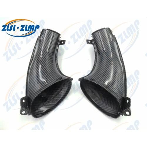 Motorcycle Carbon Fiber Look Ram Air Intake Tube Duct Cover Fairing for Yamaha YZF1000 YZF R1 1000 2007 - 2008