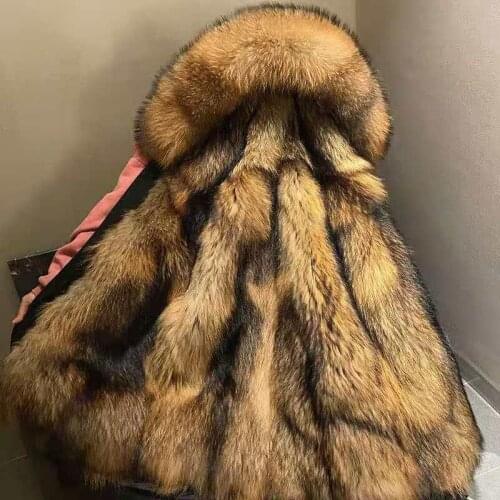 Winter Men Parkas Fur Coats for Men Parka Plus Size Long Mens Jackets Fur Detachable Warm Coats Men