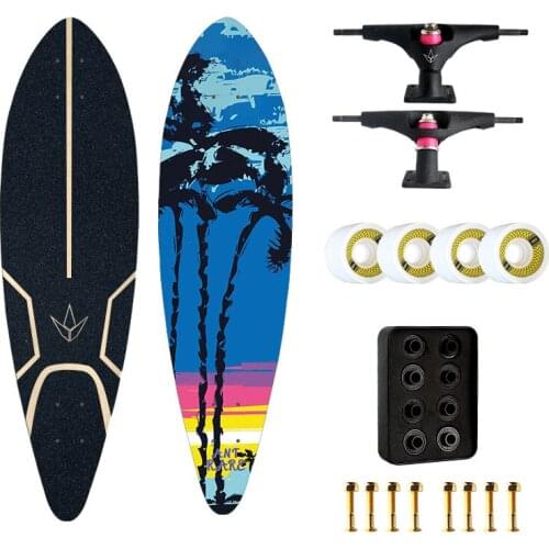 Brand OEM factory direct sales! Land surfboard Classic fish body surfboard Steering bracket surfboard