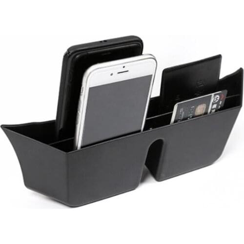 New Black Phone Car Tray Plastic Center Console Storage Box For BMW X1 F48 2016-2018 Car Accessories For BMW X2 F47 2018