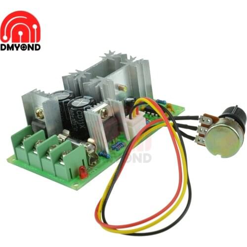 DC 9-60V 20A PWM HHO RC Motor Speed Controller Board Speed Regulator Switch Control Module DC 12V 24V 36V 48V for Fan