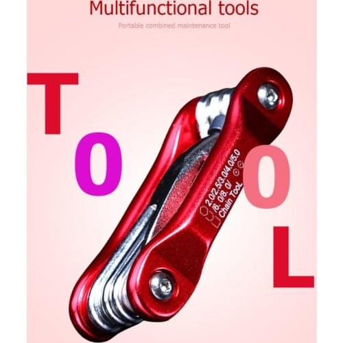 Practical Mountain Bike Multi-functional Tool Set Steel Hexagon Screwdriver Spanner Combination Bicycle Repair Tools