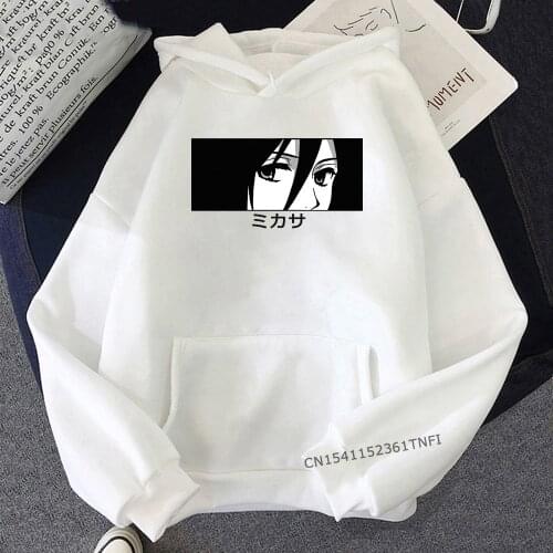 Attack On Titan Hoodies Women Colors 12 Anime Ackerman Print Oversized Streetwear Sweatshirt Men Harajuku Unisex Casual
