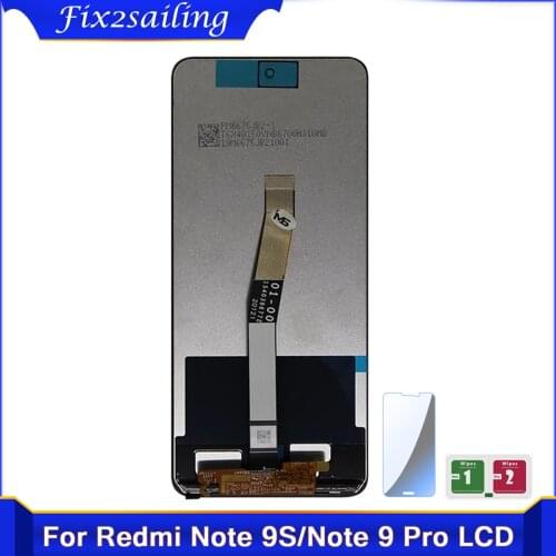 6.67''Original LCD Screen for Xiaomi Redmi Note 9S/ Note 9 Pro LCD Display and Touch Screen Digitizer Assembly Replacement Parts