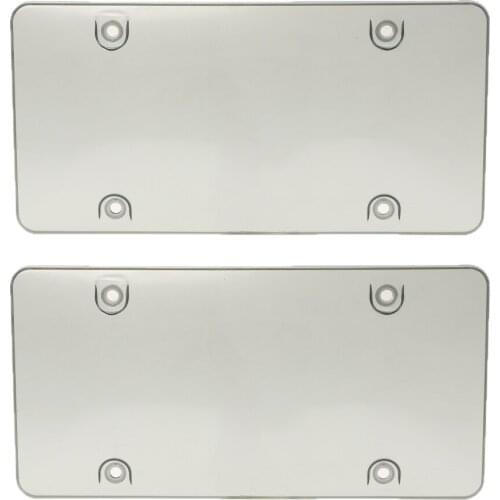 2 Pcs License Plate Holder Base Plate Plastic Accessory Car Machine