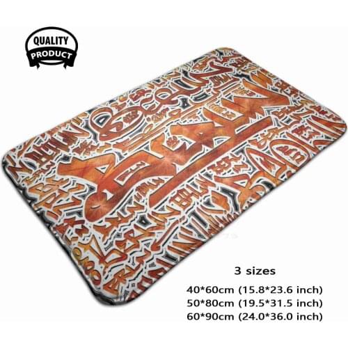 Berlin 3 Sizes Home Rug Room Carpet Graffiti Street Art Streetart Graffiti Pug Hip Hop Rap Old School Street Calligraphy Bboy