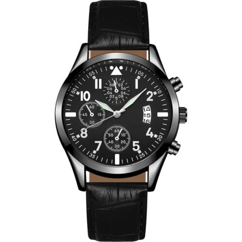 Relogio Masculino Mens Watches Top Brand Luxury Mens Fashion Business Quartz Watch For Men Casual Leather Watch With Calendar