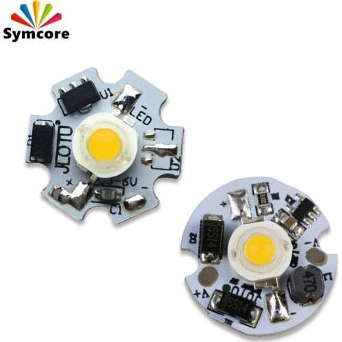 DC3-6V 5-12V 12-24V LED PCB Installed 1W 3W LED Chip SMD COB Doide Warm Natural White Red Green Blue 660nm Growlight USB Lamps