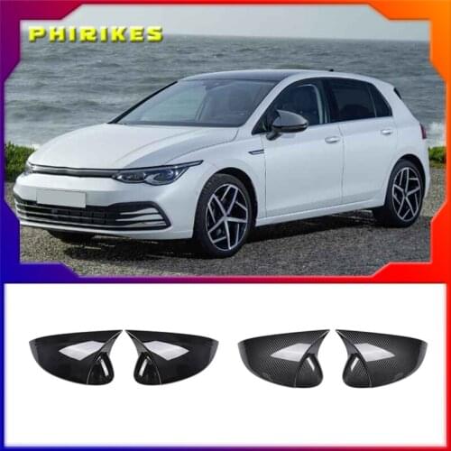 For Volkswagen VW Golf 8 MK8 PRO 2021 2022 Carbon Fiber Accessories Car Side Door Rearview Turning Mirror Styling Cover Trim
