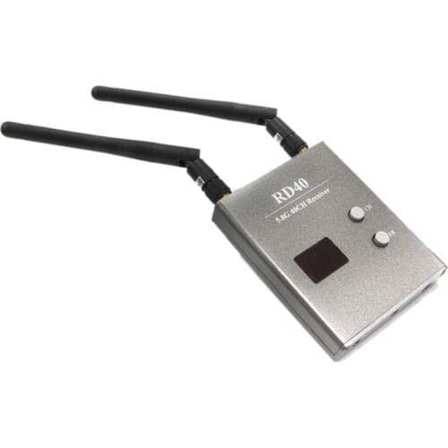 FPV 5.8 GHz 40CH RD40 Raceband Dual Diversity Receiver with AV and Power Cord
