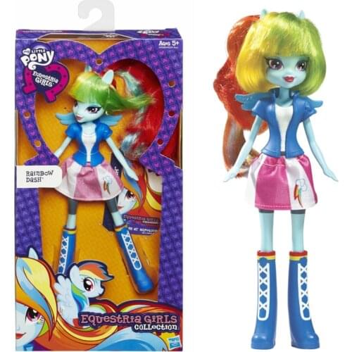 Hasbro My Little Pony Equestria Girls Collection Twilight Sparkle Doll Rainbow Dash Pinkie Pie Applejack Toy for Girl Gift 23cm