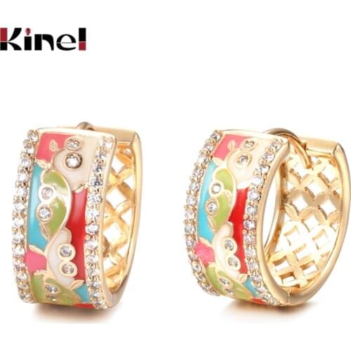 Серьги-кольца Kinel China At AliExpress