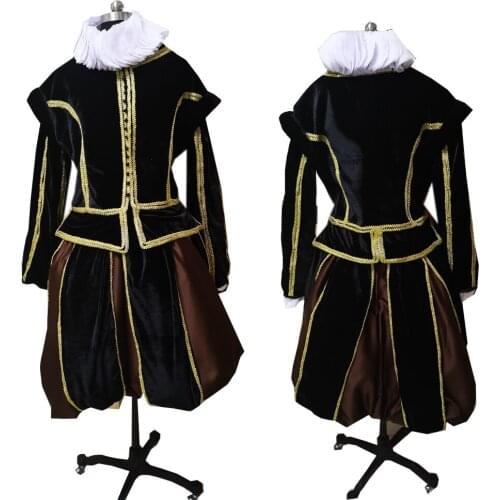 Tailored!Jackets+Shorts 3PCS Mens Long tail Coats Vintage Costumes MAN COURT DRESS Victorian stage Performance MALE Suits D-540