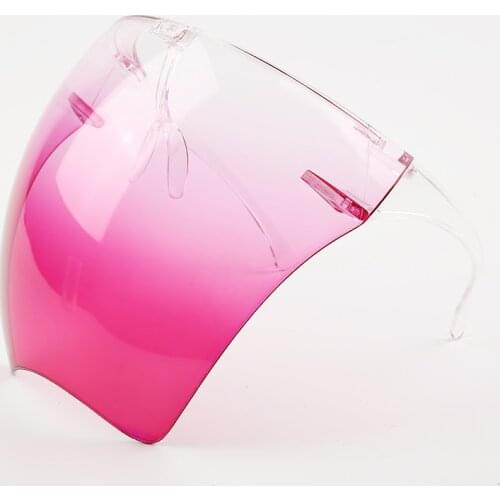 Colorful Eye Faceshield Visor Wrap Cover Large Mirror Sun Glasses Half Face Cover Guard Protector Face Mask Anti-spray Mask