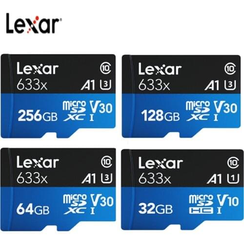 Lexar Micro SD Card TF 32GB/64GB/128GB/256GB/512GB 633X 95mb/s SDXC SDHC Memory MINI TF Card Reader Uhs-1 For Drone Gopro Sport