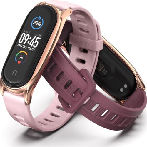 Mijobs Straps For Mi Band 5 Bracelet On Mi Band 4 3 Strap For Xiaomi Miband Wristband Xiomi Original Accessories Global Version