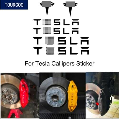 Car Calipers Stickers for Tesla model 3 S X Y Car Styling Modification Accessories