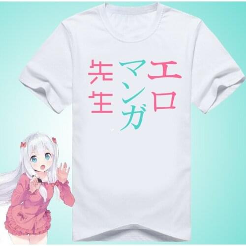 New Eromanga Sensei Sagiri Izumi Cosplay T-shirt Anime Ero Manga Sensei t shirt Cotton Loose Short-sleeve Men Tees tops