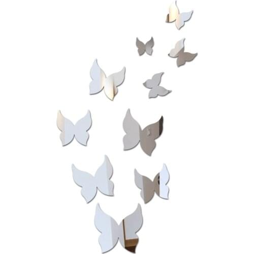 New acrylic sticker love characters letters home decoration english 3d mirror wall stickers alphabet logo