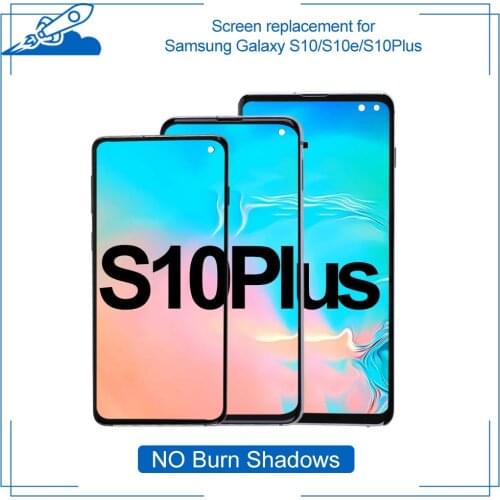 OEM Full Assembly For Samsung Galaxy S10 S10e Plus LCD Touch Screen AMOLED Display Digitize For SamsungS10 Assembly Replacement