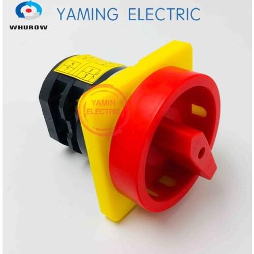 Rotary switch HZ5-20/4 L03GS pad lock power cut off switch 2 poles 2position on-off sliver contacts changeover cam switch