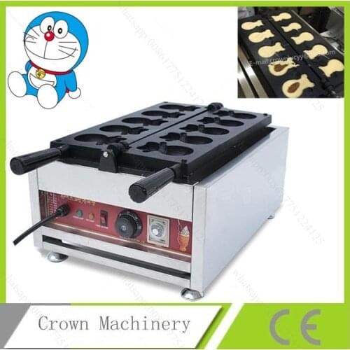 Lovely Commerical Non Stick Electric Jingle cat shape Waffle Maker Iron Machine Baker