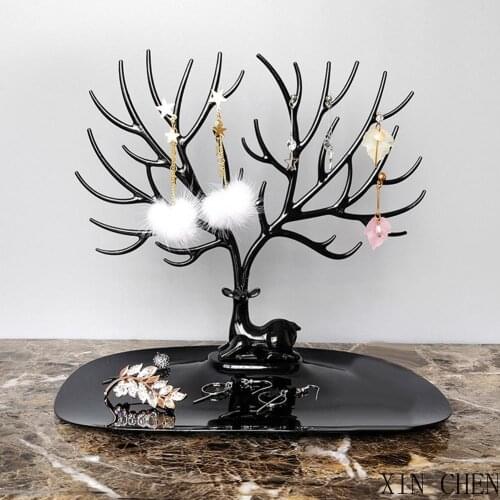 Fine Jewelry Pendant Earrings Necklace Display Stand High Quality Deer Head Jewelry Display Stand Organizer Make Up Decoration