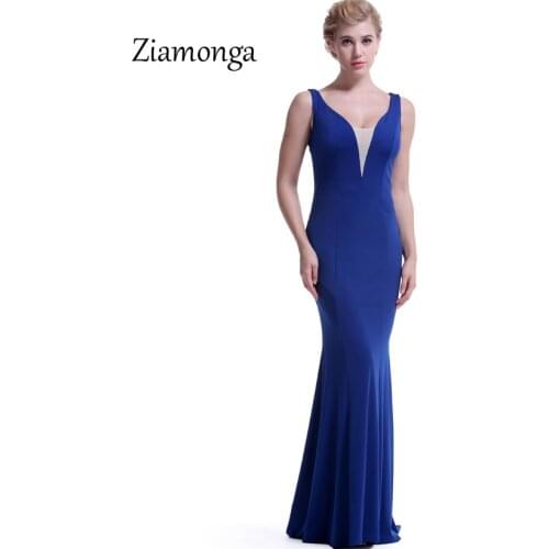 Ziamonga Wedding Party Dresses Sequined Party Long Evening Gowns 2018 Vestido De Festa Longo Sexy Mermaid Long Maxi Dresses