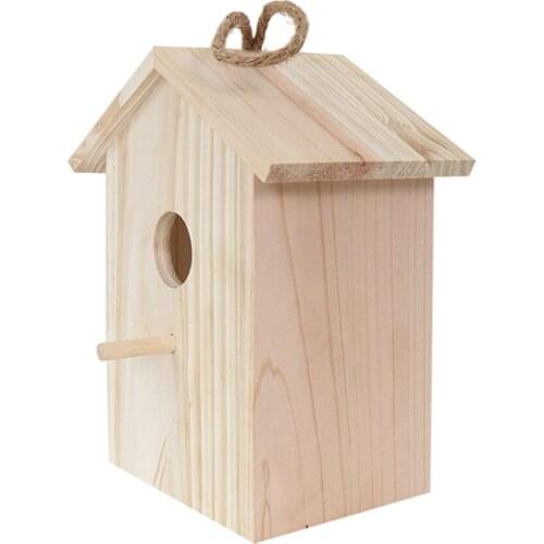 1 PCS Bird Nest Cage Bird Feeder Bird House With Suction Cup Garden Outdoor Wooden Bird Cages Pet Supplies Consistent