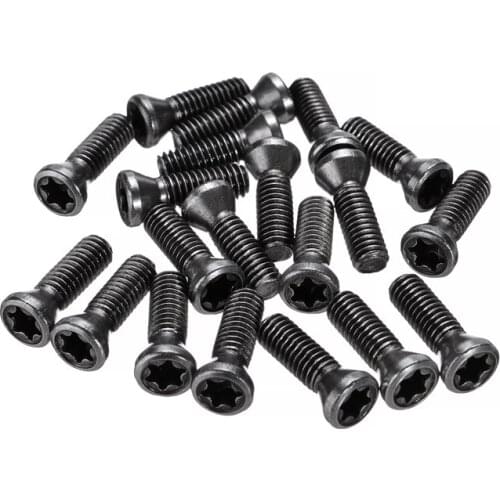 20pcs Metal Insert Torx Screw M3.5x12mm with High Hardness For Carbide Inserts Lathe Tool Holder