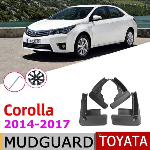 Mudguard Mud Flaps For Toyota Corolla Altis E170 2017 2016 2015 2014 Front Rear Mudflap Fender Guard Splash Flap Car Accessories