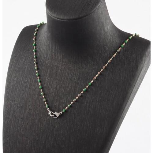 Sanying M87007 Fashion Eyeglasses Chain Mask Chain Stainless Steel Beads Chain For Women Jewelry Making Accessories,72.7cm/lot