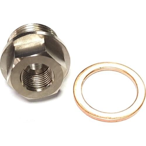 M18 x 1.5 Male to 1/8 NPT Female Oil Pressure Sensor Adapter Temperature Gauge