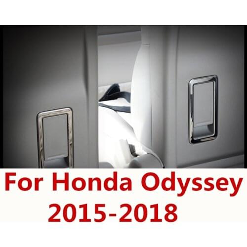 For Honda Odyssey 2015-2018 Car Seat back Adjustment Buttons Decorative Sequins Frame Trim Interior decoration Auto Accessories