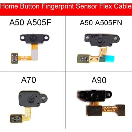 For Samsung A50 A505F A505FN A70 A90 Home Button Key Menu Button Recognition Sensor Repair Flex cable Return Functions