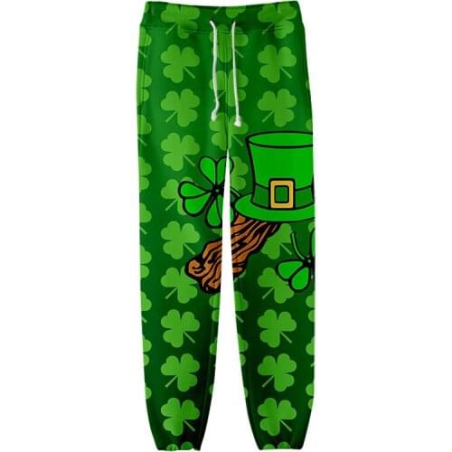 2021 st.Patricks Day 3D Print Joggers Pants Men/Women Casual Trousers Hip Hop Sweatpants Cosplay Costumes pants